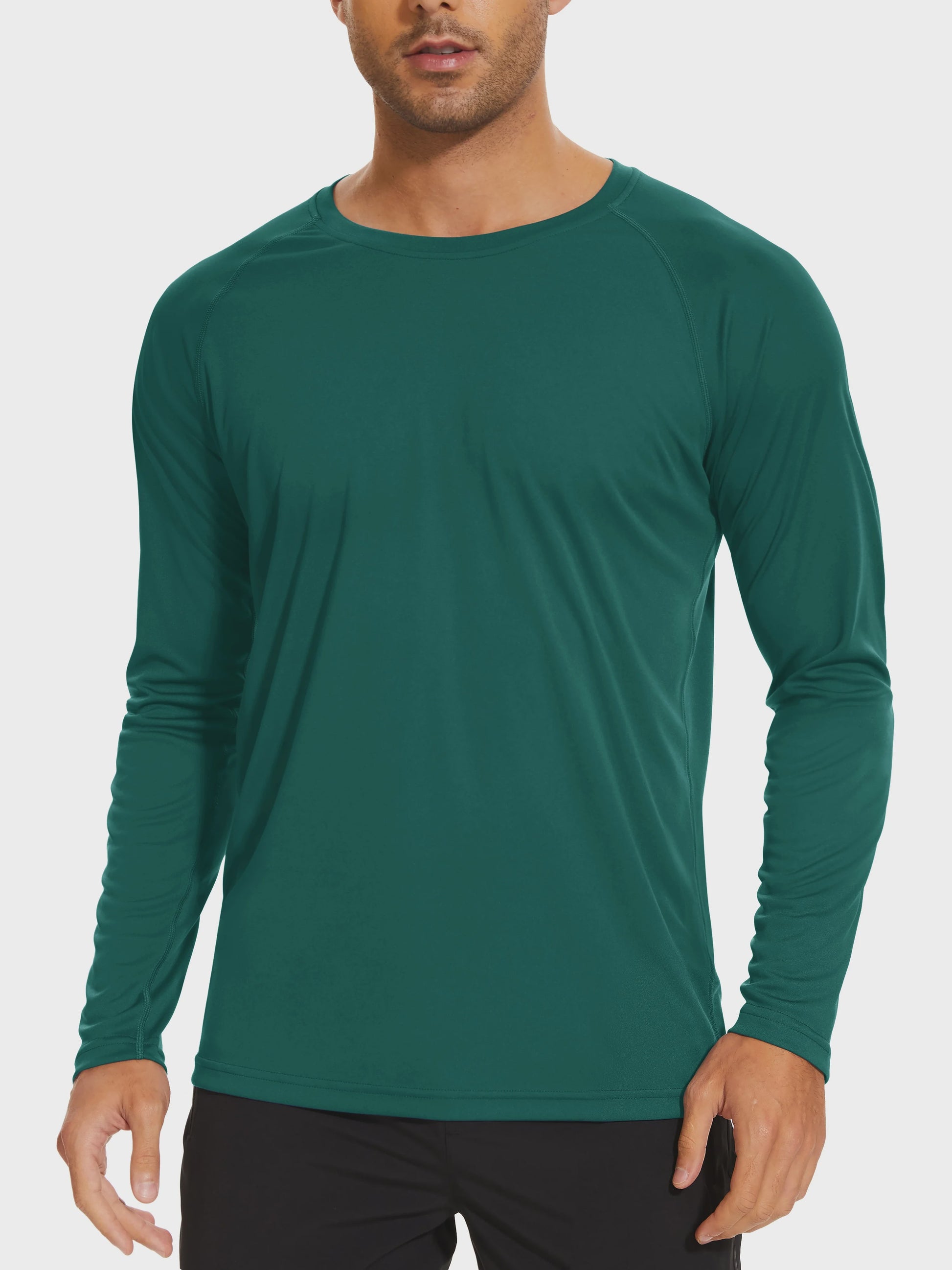 TACVASEN Heren UV-Bescherming T-shirt Lange Mouw - UPF 50+ Sneldrogend & Ademend