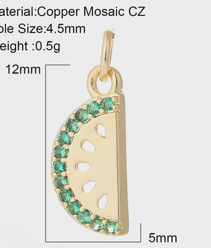 Gouden Bedeltjes voor Sieraden Maken: Cactus, Kers, Paddenstoel, Bloem & Fruit