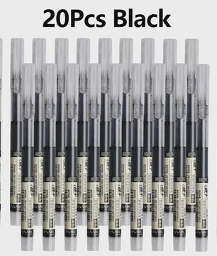 Set van 1-20x Gel Pen Zwart/Blauw/Rood - 0.5mm Naaldpunt voor Studenten & Kantoor