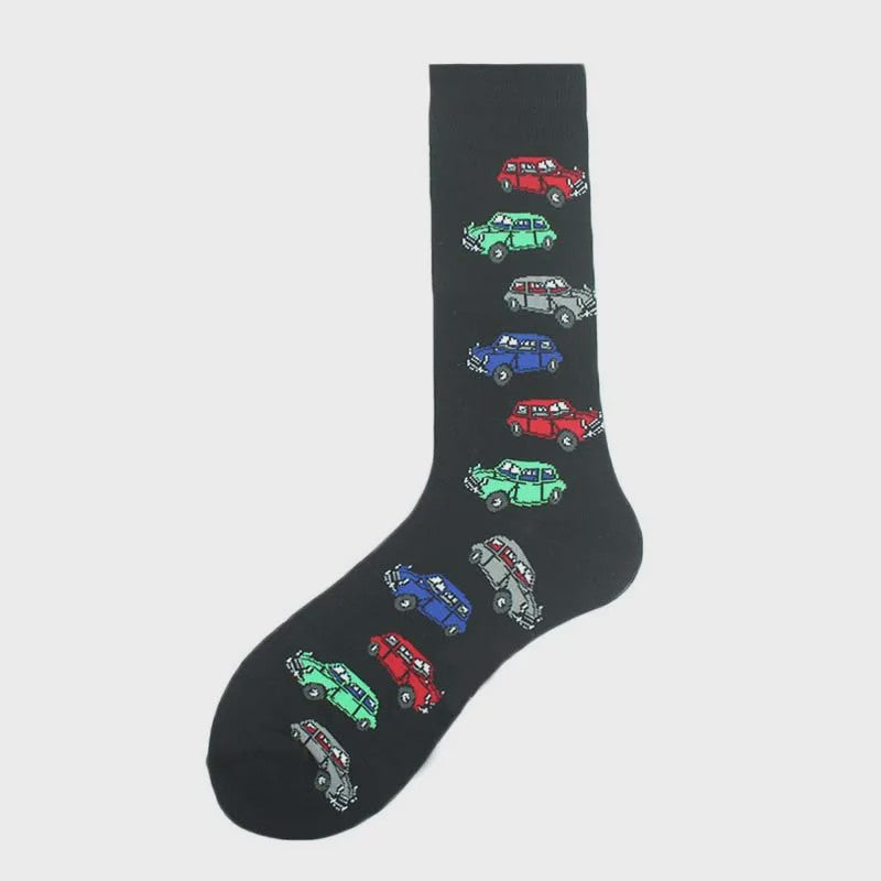 Unisex Happy Socks met Vrolijke Ontwerpen: Dinosaurus, Alien, Haai & Meer