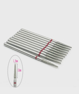 10x Diamant Freesbits Set - 2.35mm Schacht voor Tandheelkunde & Nagelstyling