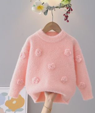 Schattige Gebreide Trui voor Meisjes - Elegante Winterkleding voor Kinderen
