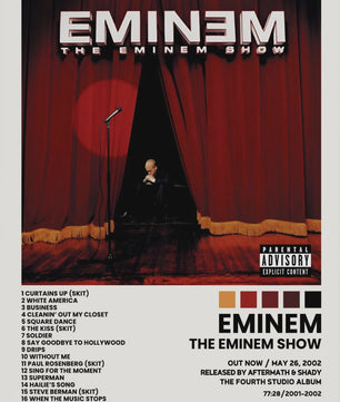 Canvas Poster: Drake & Eminem Album Covers - Hip Hop Wall Art