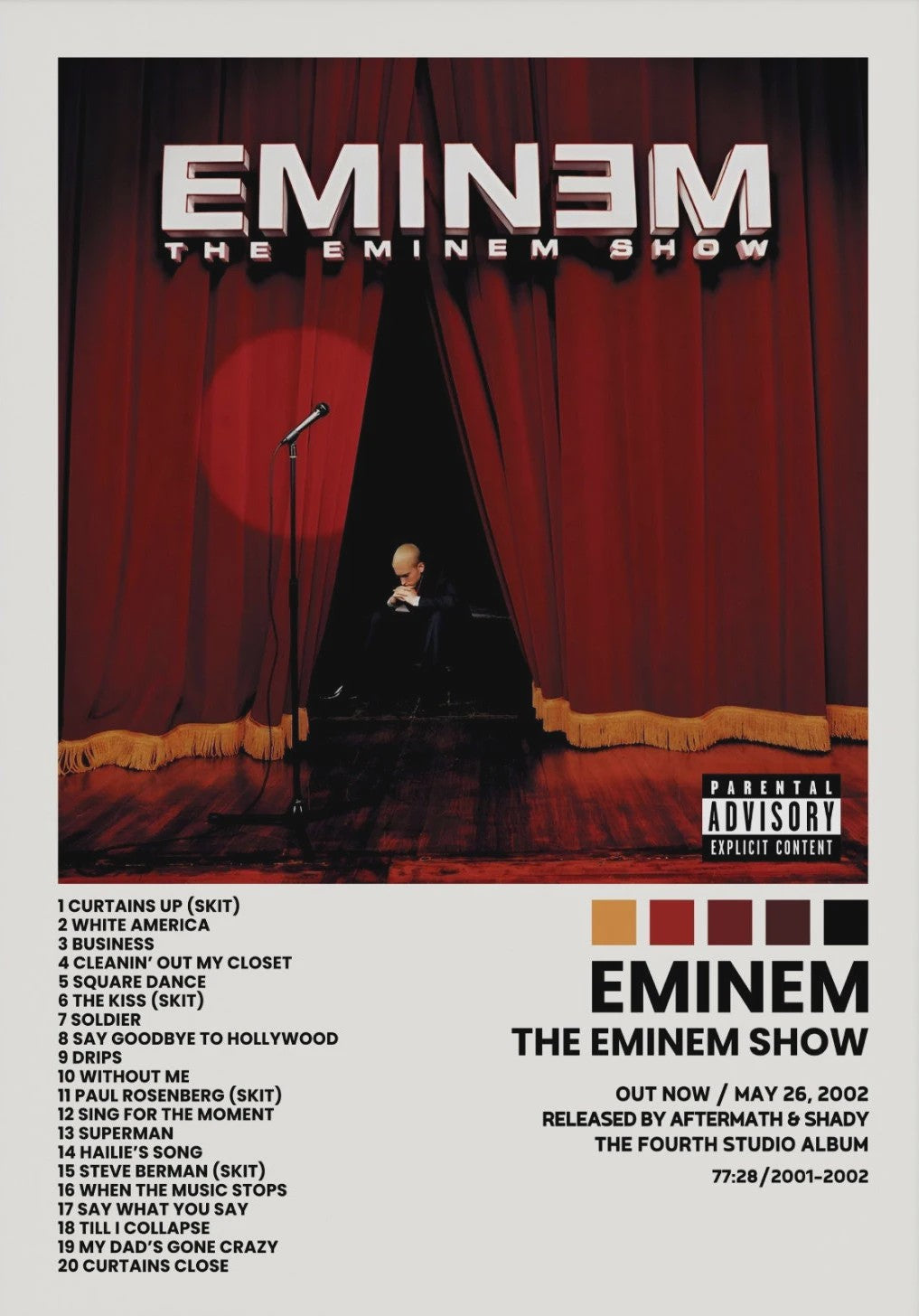 Canvas Poster: Drake & Eminem Album Covers - Hip Hop Wall Art