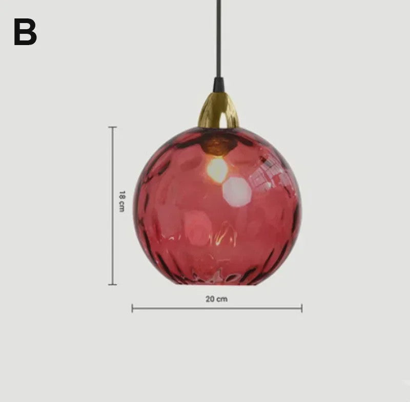 Kleurrijke Moderne Glazen Hanglamp - Stijlvolle Plafondlamp voor Woonkamer & Eetkamer