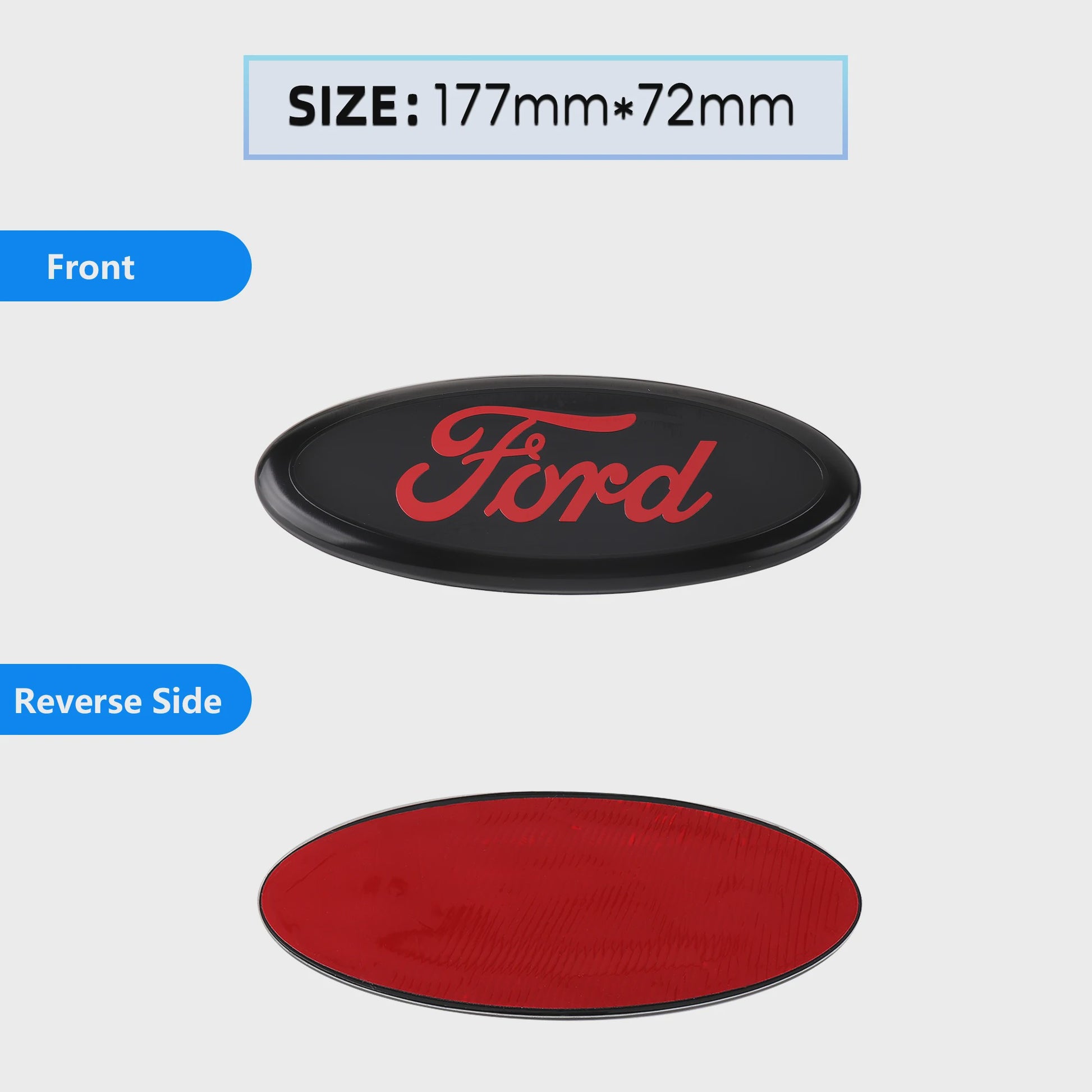 Ford Embleem Stickers - Set van 8 Stuks - Hood, Bonnet & Trunk - Universeel