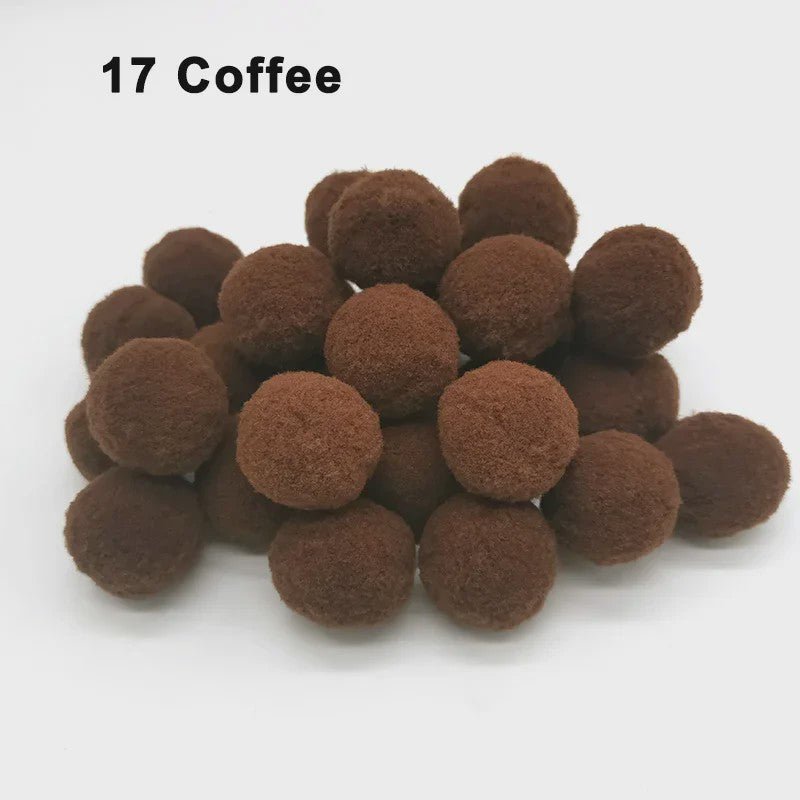 Mix van Zachte Pompoms (8-30mm) voor Knutselen, Decoratie & Speelgoed