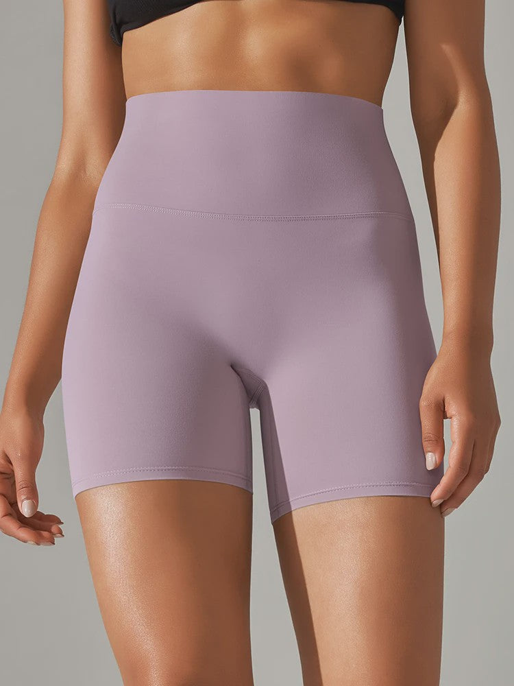 Dames Sportshorts Hoge Taille Squat Proof - Sneldrogend voor Yoga, Fitness & Fietsen