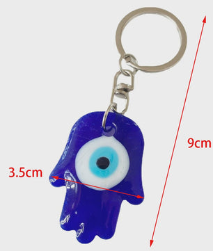 Blauw Turks Oog Hanger met Touw - Decoratie voor Auto, Muur & Huis