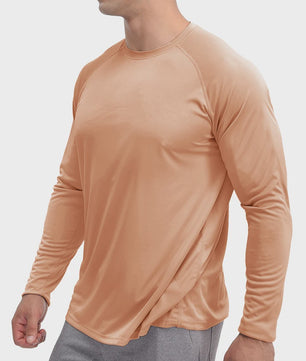 TACVASEN Heren UV-Bescherming T-shirt Lange Mouw - UPF 50+ Sneldrogend & Ademend