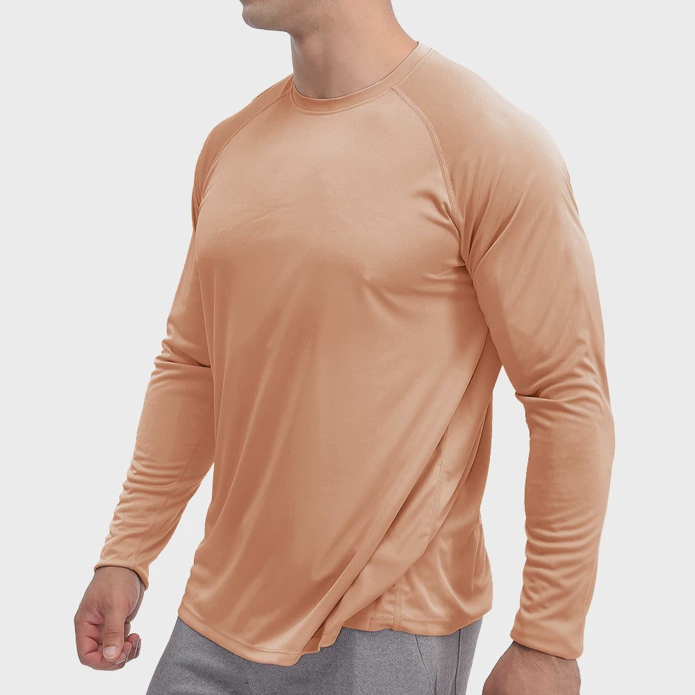 TACVASEN Heren UV-Bescherming T-shirt Lange Mouw - UPF 50+ Sneldrogend & Ademend