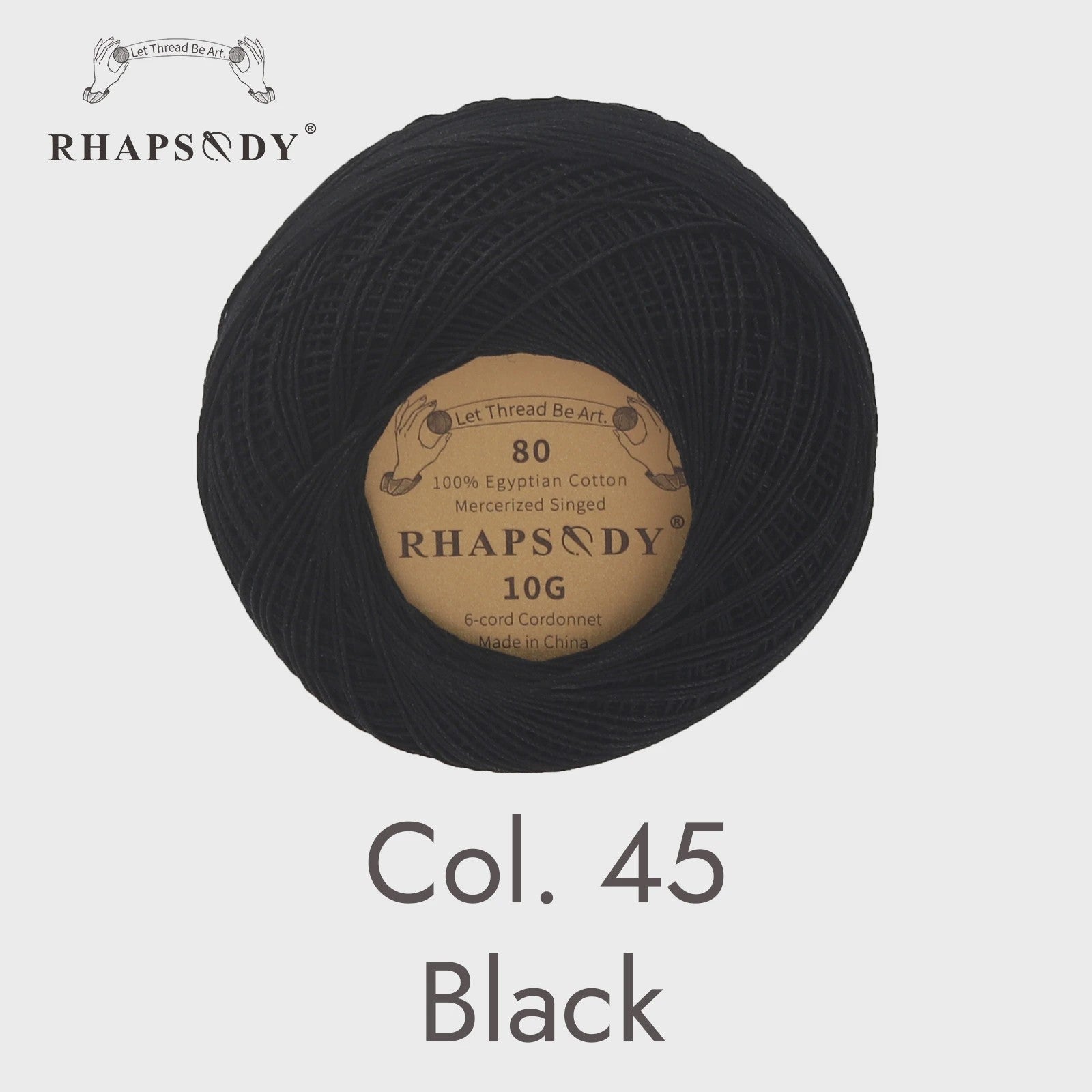 Rhapsody Garen Maat 80 - 100% Egyptisch Katoen voor Haken, Breien & Macramé - 31 Kleuren