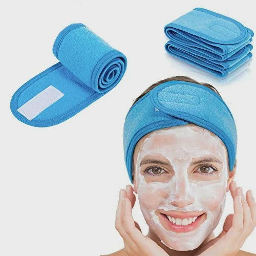 Verstelbare Make-up Haarband (5 Stuks) - Zachte Handdoekstof voor Gezichtsreiniging, Yoga & Spa