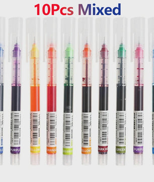 Set van 1-20x Gel Pen Zwart/Blauw/Rood - 0.5mm Naaldpunt voor Studenten & Kantoor