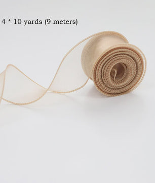 Luxe Chiffon & Organza Lint - Perfect voor Knutselen, Cadeauverpakking & Bruiloftsdecoratie