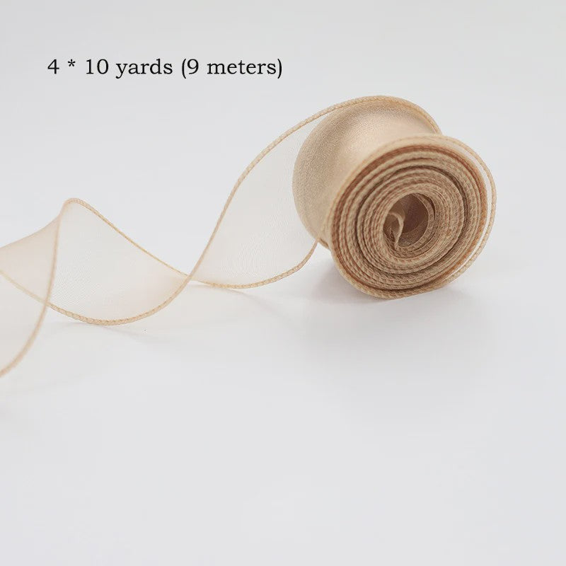 Luxe Chiffon & Organza Lint - Perfect voor Knutselen, Cadeauverpakking & Bruiloftsdecoratie