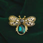 Luxe Bijen Broche met Kristallen - Vintage Baroque Stijl