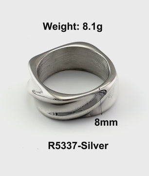 Nieuw Design Geometrische Kralen Ring - Roestvrij Staal Dames Sieraden