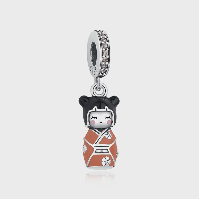 925 Sterling Zilveren Bedel Lucky Cat - Chinees Nieuwjaar & Japanse Stijl Hanger voor Dames Armbanden & Kettingen