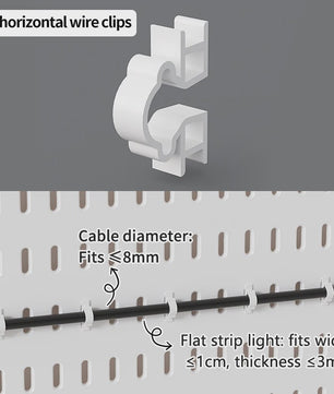Modulaire Bureau Pegboard Organizer - Wandmontage, Staand & Clip-on