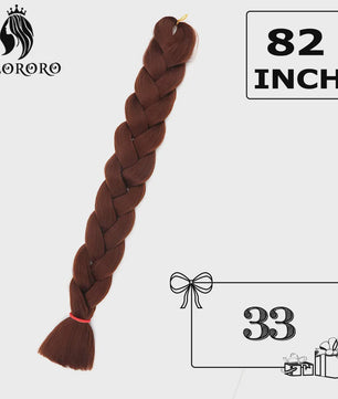 Alororo Jumbo Braids Haarverlenging - 82 Inch Synthetisch Hittebestendig Vlecht Haar