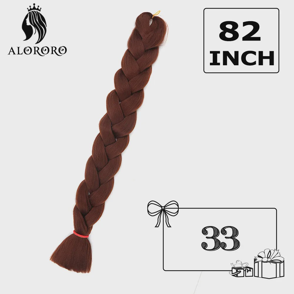 Alororo Jumbo Braids Haarverlenging - 82 Inch Synthetisch Hittebestendig Vlecht Haar