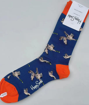 Happy Socks Heren Mid-tube Sokken - Pure Katoen, Klassiek Comfort - Maat 41-46