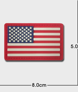 3D PVC Vlag Patches - Rubberen Militaire Emblemen met Klittenband