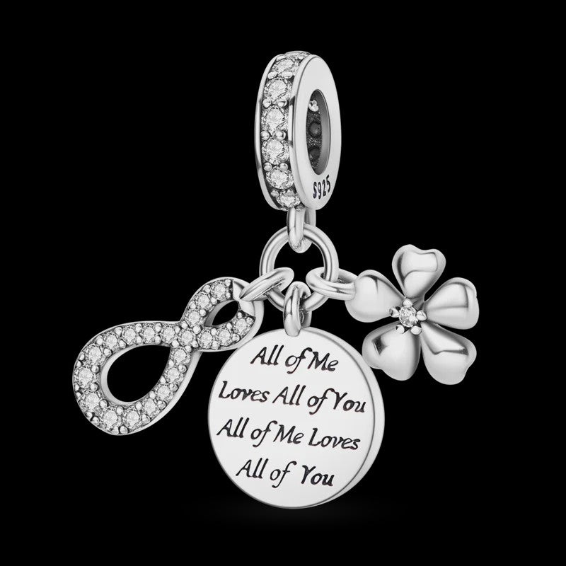925 Sterling Zilveren Bedel 'Mom Love' - Perfect Cadeau voor Moederdag en Verjaardag