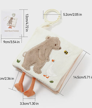 Montessori Stoffen Tissue Box Speelgoed - Educatief Sensorisch Speelgoed voor Baby's met Vinger Oefening