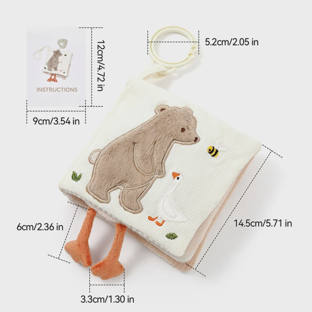 Montessori Stoffen Tissue Box Speelgoed - Educatief Sensorisch Speelgoed voor Baby's met Vinger Oefening