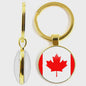 Soviet Union,Brazil,Canada,Netherlands,Israel,Syria,Venezuela,United States,Spain National Flag Series Double-Sided Keychain