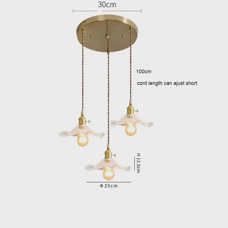 Moderne Glazen Hanglamp - Sfeervolle Verlichting voor Keuken, Eetkamer & Slaapkamer