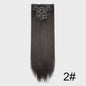 Synthetische Haarverlenging Set: 6 Delen Clip-in Extensions 60cm Lang & Steil