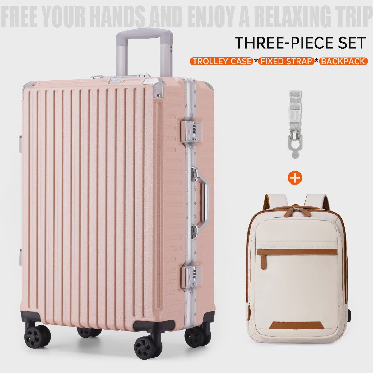 Aluminium Koffer met USB & Combinatieslot - Rolbaar Reiskoffer in Diverse Maten (20-28 inch)