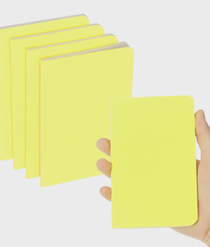 Set van 4/6 Mini A6 Notitieboekjes - Kraft Paper, Gelinieerd, Draagbaar Memo Pad