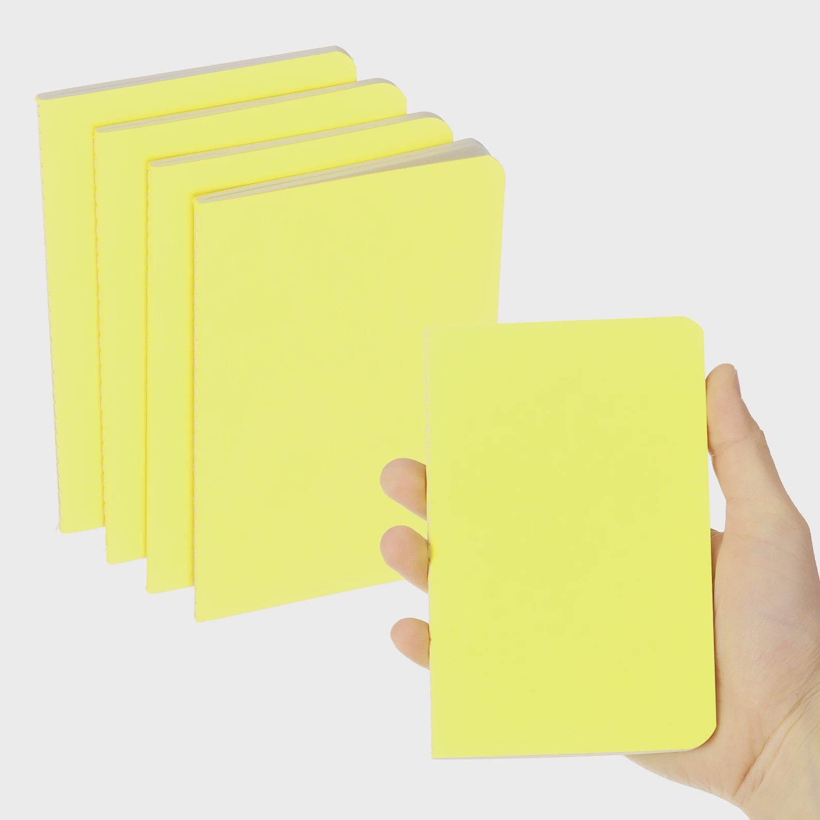 Set van 4/6 Mini A6 Notitieboekjes - Kraft Paper, Gelinieerd, Draagbaar Memo Pad