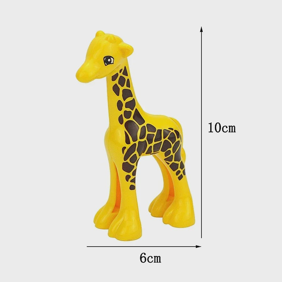 Grote Bouwstenen Dierenpark & Boerderij Figuren - Compatibel met Duplo