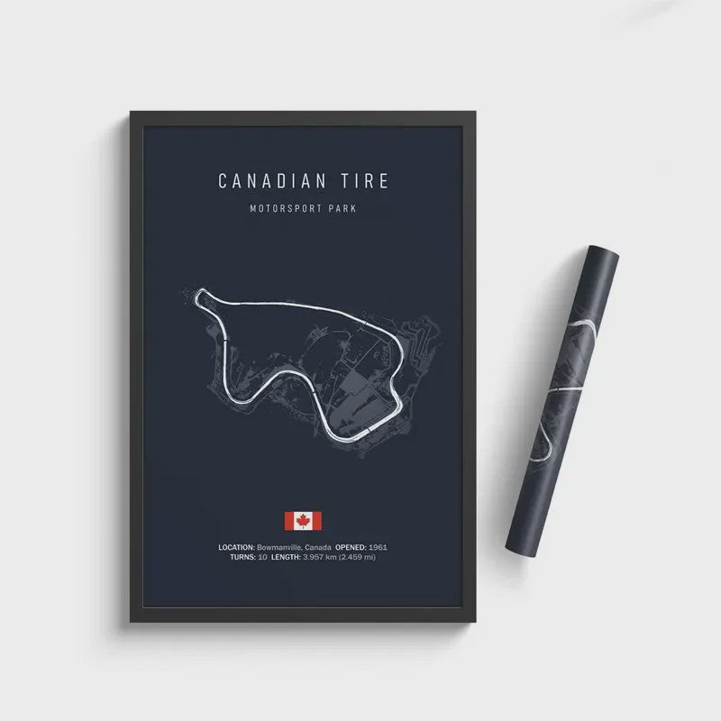 F1 Circuit Poster: Monaco Imola Track Art - Stijlvolle Motorsport Wall Art