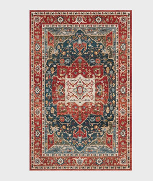 Wasbaar & Opvouwbaar Perzisch Retro Vloerkleed | Zacht Imitatie Kasjmier voor Woonkamer, Slaapkamer & Hal