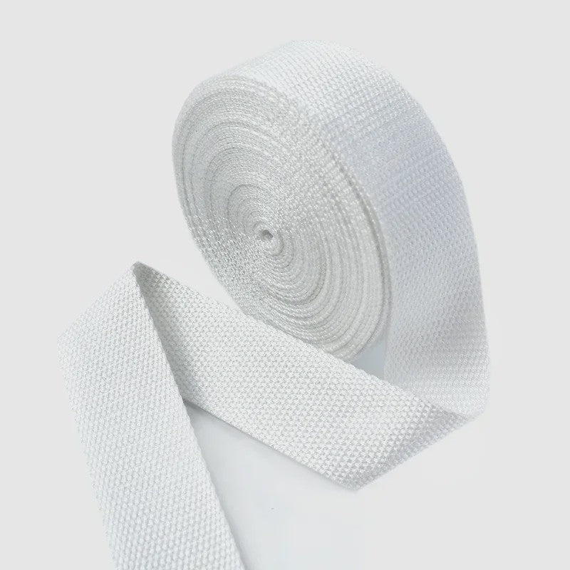 4 Meter Katoenen Band - 1.3mm Dikke Webbing voor Tassen, Riemen & DIY Projecten (20-50mm Breed)