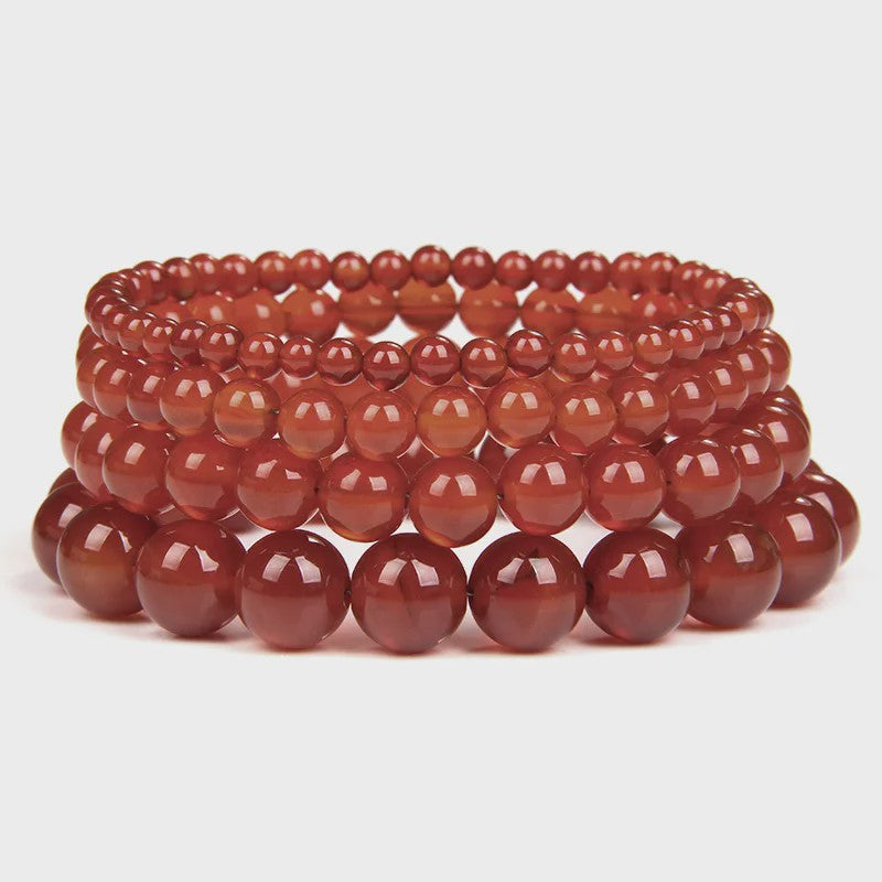 Handgemaakte Natuursteen Armbanden - Onyx & Agate Kralen - Yoga & Reiki Energie - Unisex 19cm