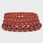 Handgemaakte Natuursteen Armbanden - Onyx & Agate Kralen - Yoga & Reiki Energie - Unisex 19cm