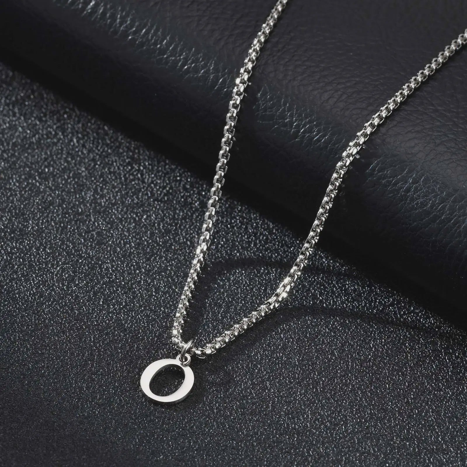 Vnox RVS Letter Ketting Heren - Kies Uw Initiaal - Waterdicht & Minimalistisch