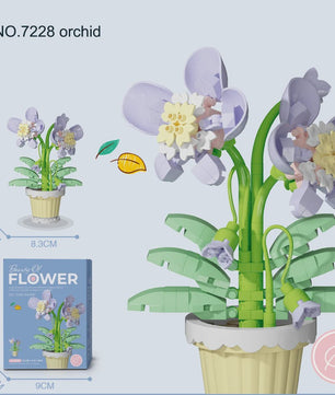 Bouwstenen Bloemen in Pot - Creatieve Mini Bloemenboeketten Bouwpakketten