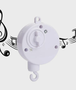 Houten Muziekdoosje Baby Mobiel - Draaiend & Kalmerende Melodieën voor de Babykamer