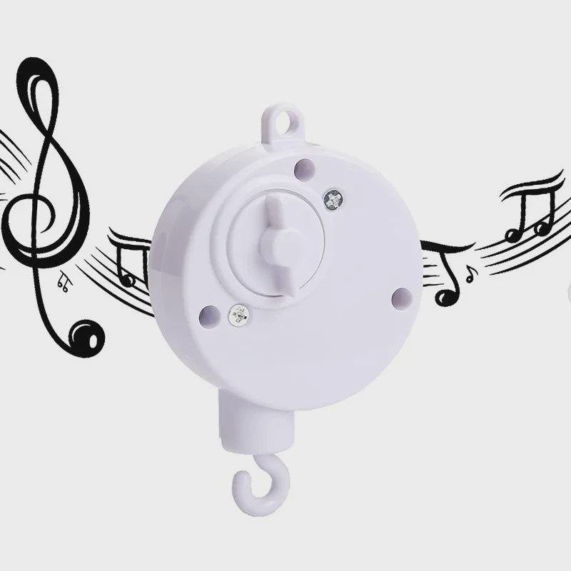 Houten Muziekdoosje Baby Mobiel - Draaiend & Kalmerende Melodieën voor de Babykamer