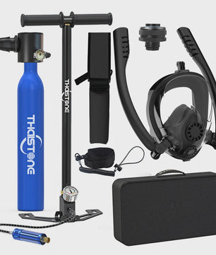 Draagbare Mini Duiktank met Full Face Snorkelmasker - 0.5L