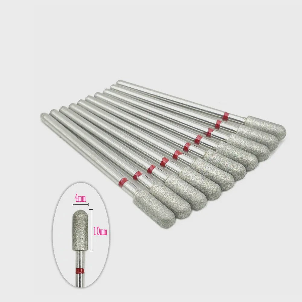 10x Diamant Freesbits Set - 2.35mm Schacht voor Tandheelkunde & Nagelstyling