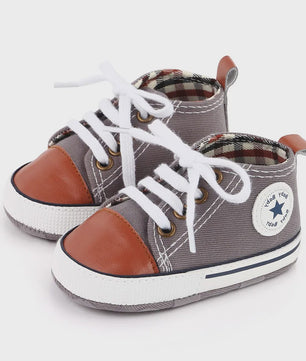 Babyschoenen Canvas Sneakers - Eerste Stapjes Schoentjes met Zachte Zool